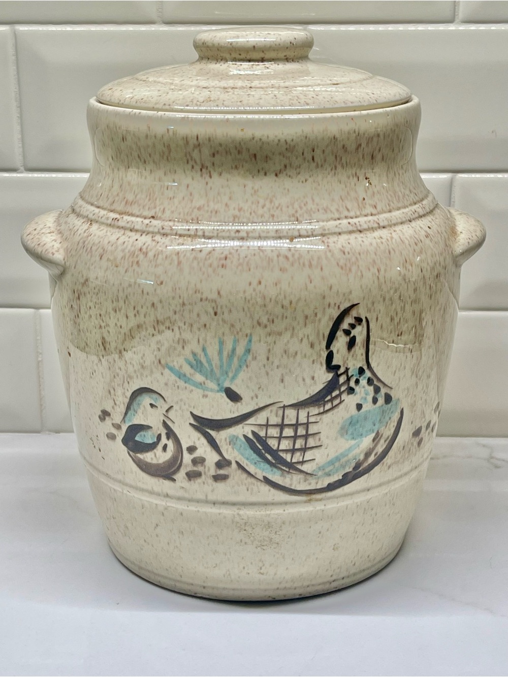 Red Wing Pottery - USA - Bob White Quail Cookie Jar - Versatile Decor - VTG